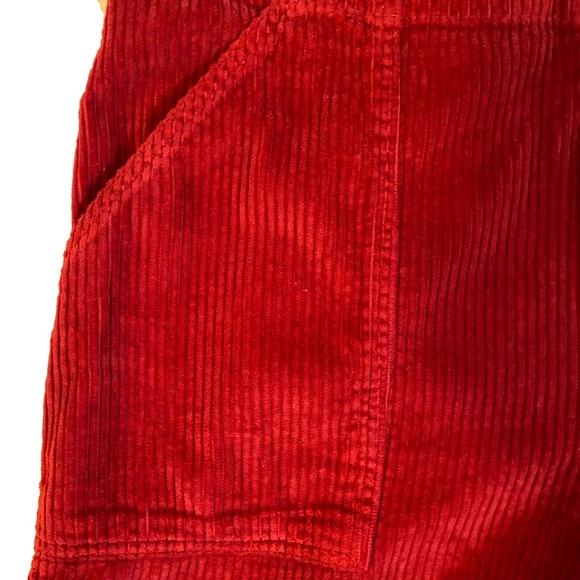 NWT Abercrombie & Fitch Red Wide Corduroy Pants - Picture 11 of 14